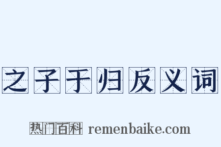之子于归反义词是什么意思的图片